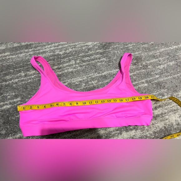 Skims Swim Neon Pink Swim Top Stretchy Scoop Neck Plus Sz 4X Beach Pool Vacation - Picture 4 of 5